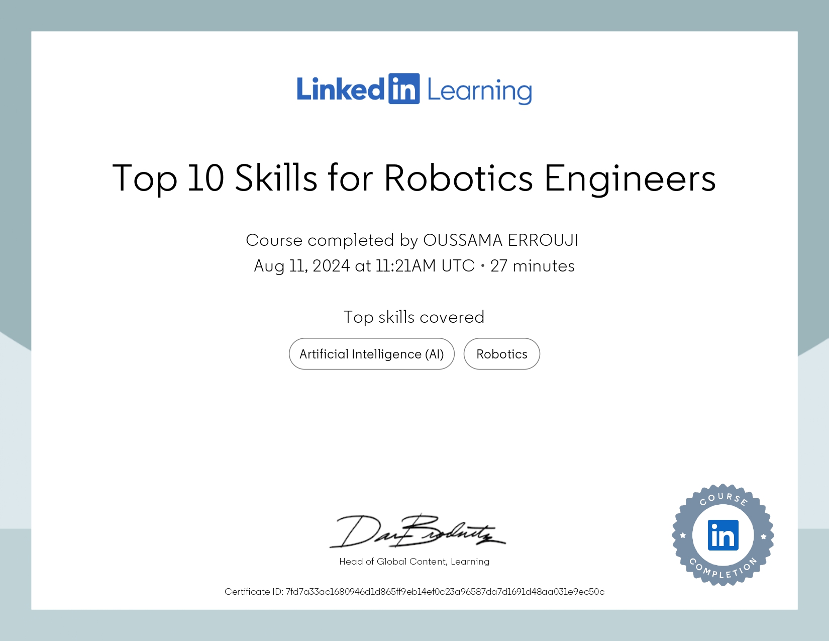 Top Skills for Robotics